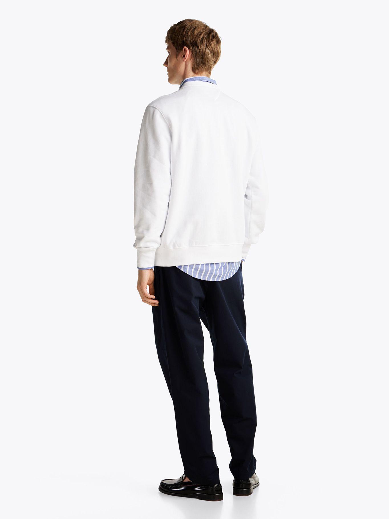 Polerón Solid Con Logo Blanco Tommy Hilfiger-2