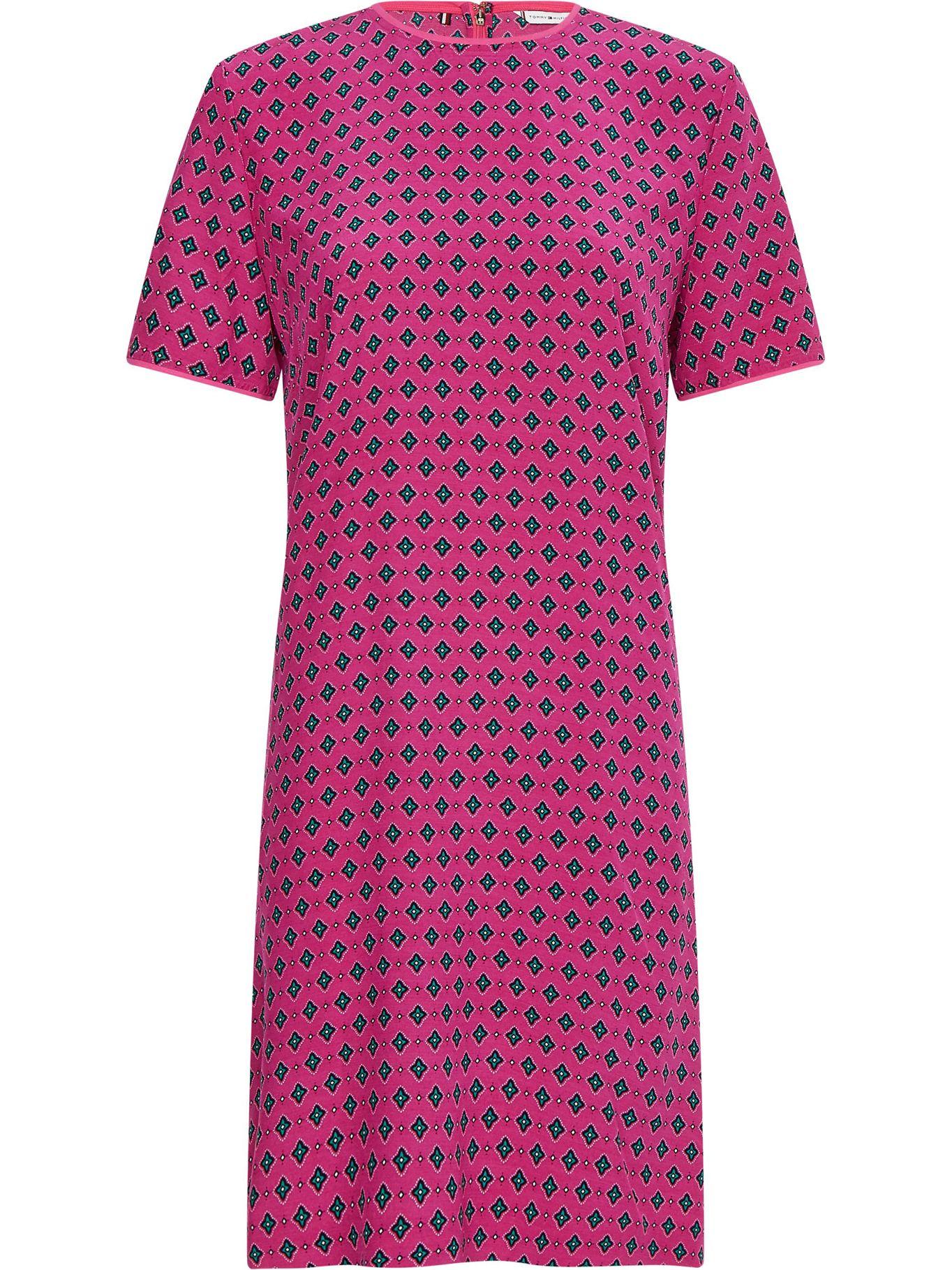 Vestido Floral Print Fucsia Tommy Hilfiger-4