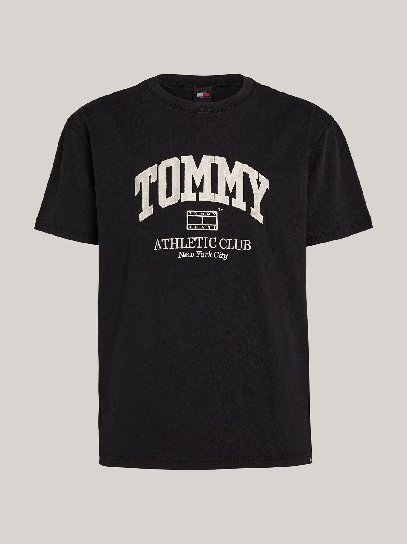 Polera Con Logo Universitario Negro Tommy Jeans-1
