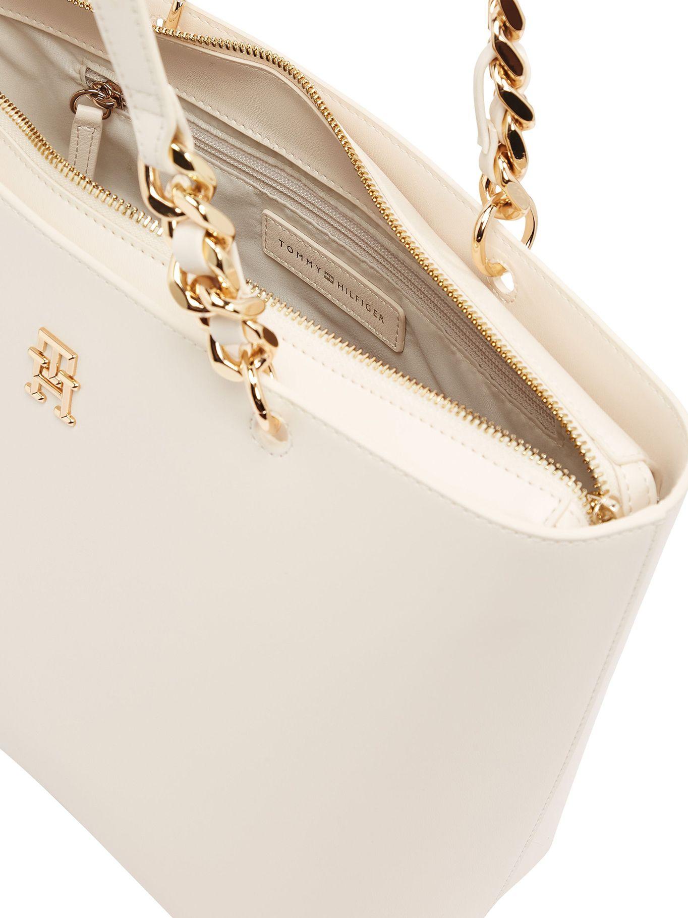 Bolso Tote Chic Con Logo Blanco Tommy Hilfiger-3