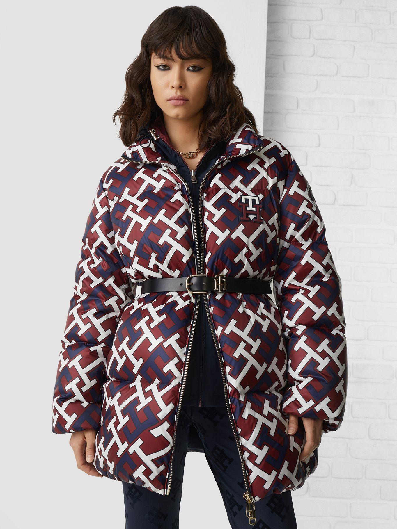 Chaqueta Monogram Print Relaxed Burdeo Tommy Hilfiger-2