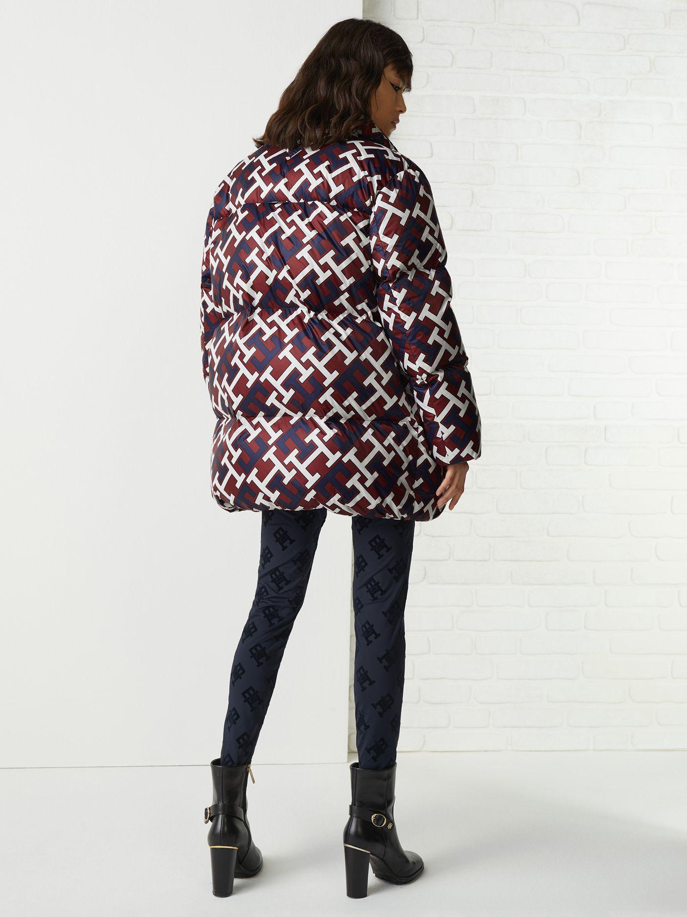 Chaqueta Monogram Print Relaxed Burdeo Tommy Hilfiger-3