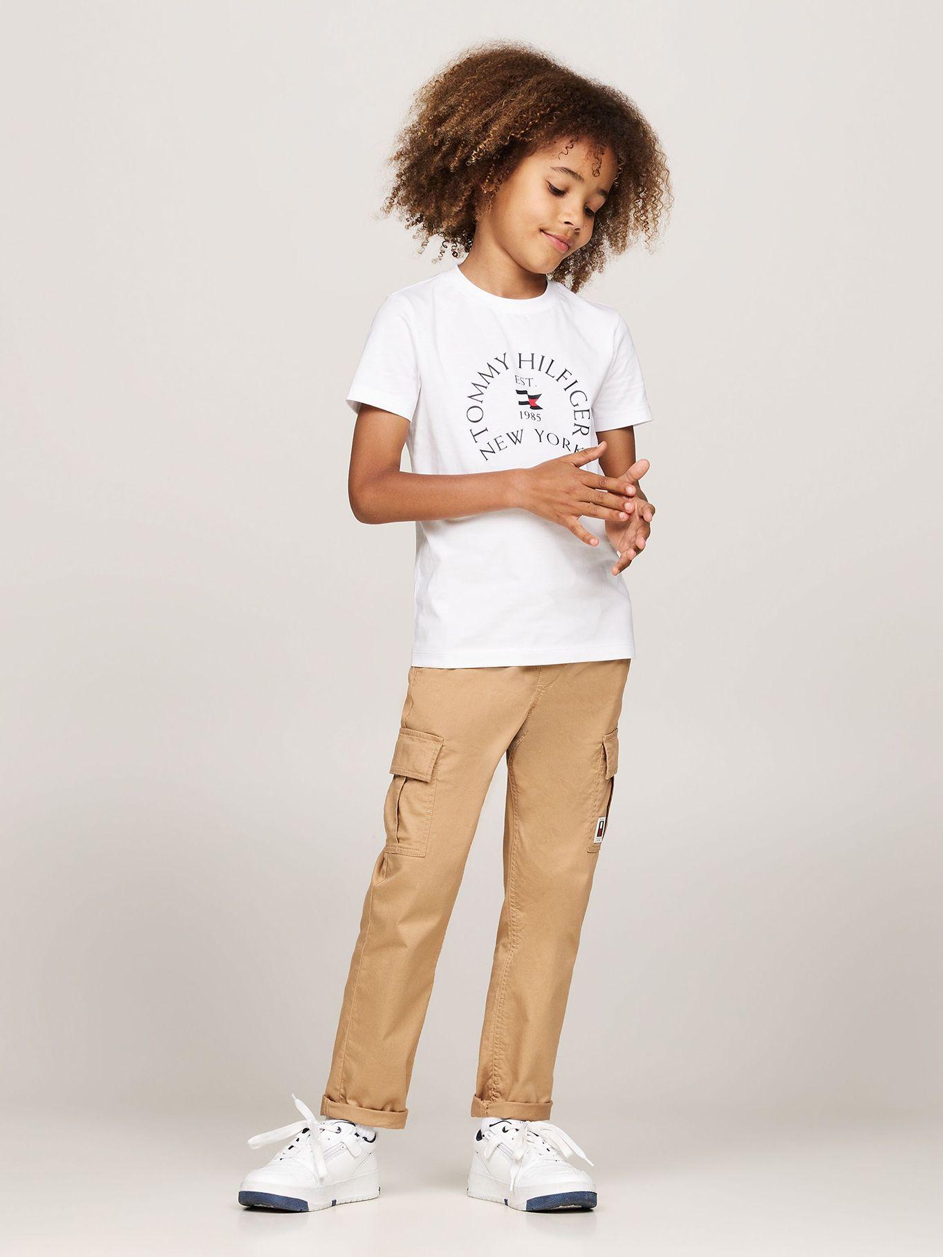 Polera De Niño Con Logo Náutico Blanco Tommy Hilfiger-1
