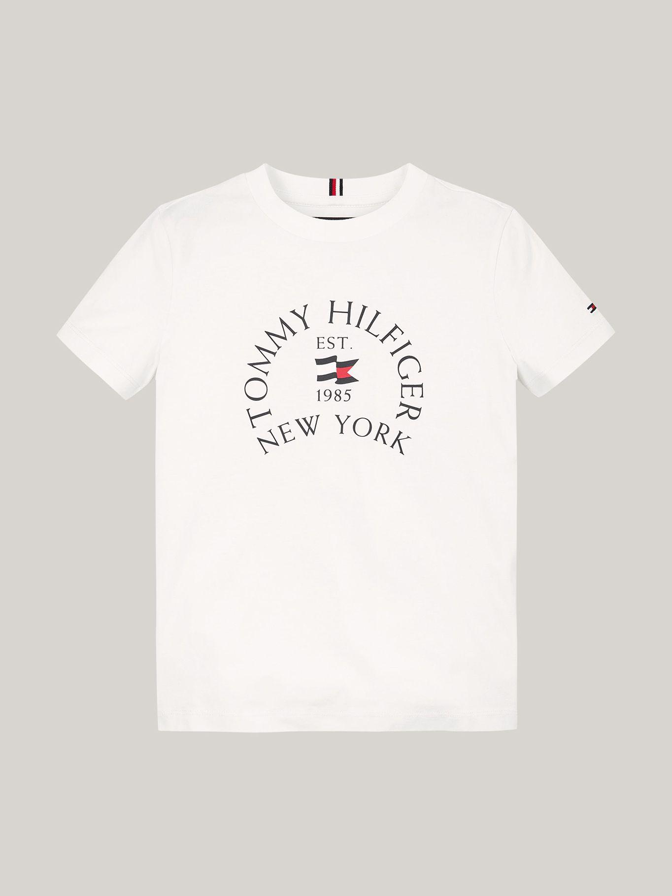 Polera De Niño Con Logo Náutico Blanco Tommy Hilfiger-4