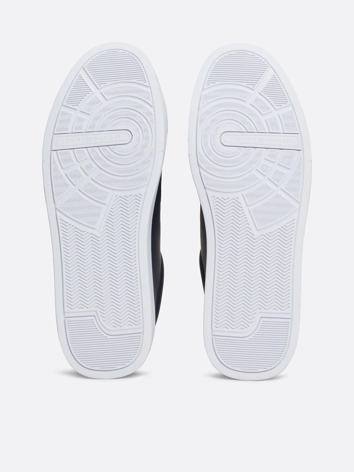 Zapatillas Court De Cuero Con Logo Azul Tommy Hilfiger-3