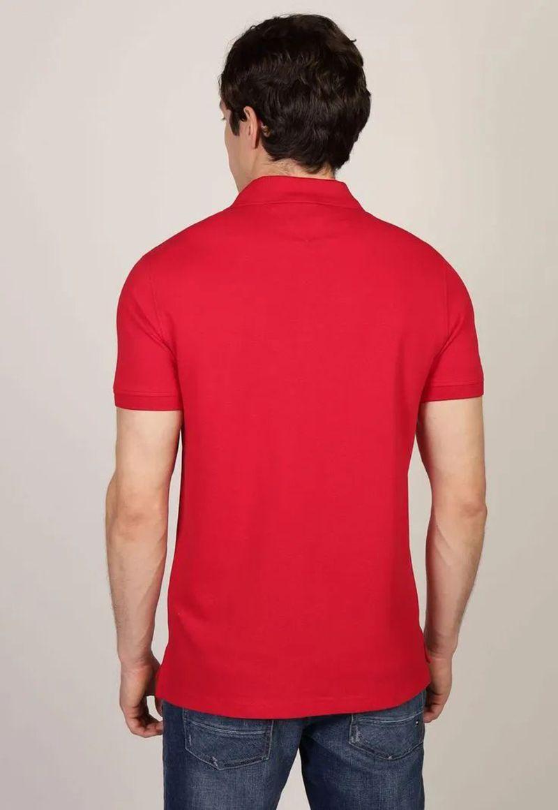 Polo Ic Stack Con Logo Regular Fit Rojo Tommy Hilfiger-2