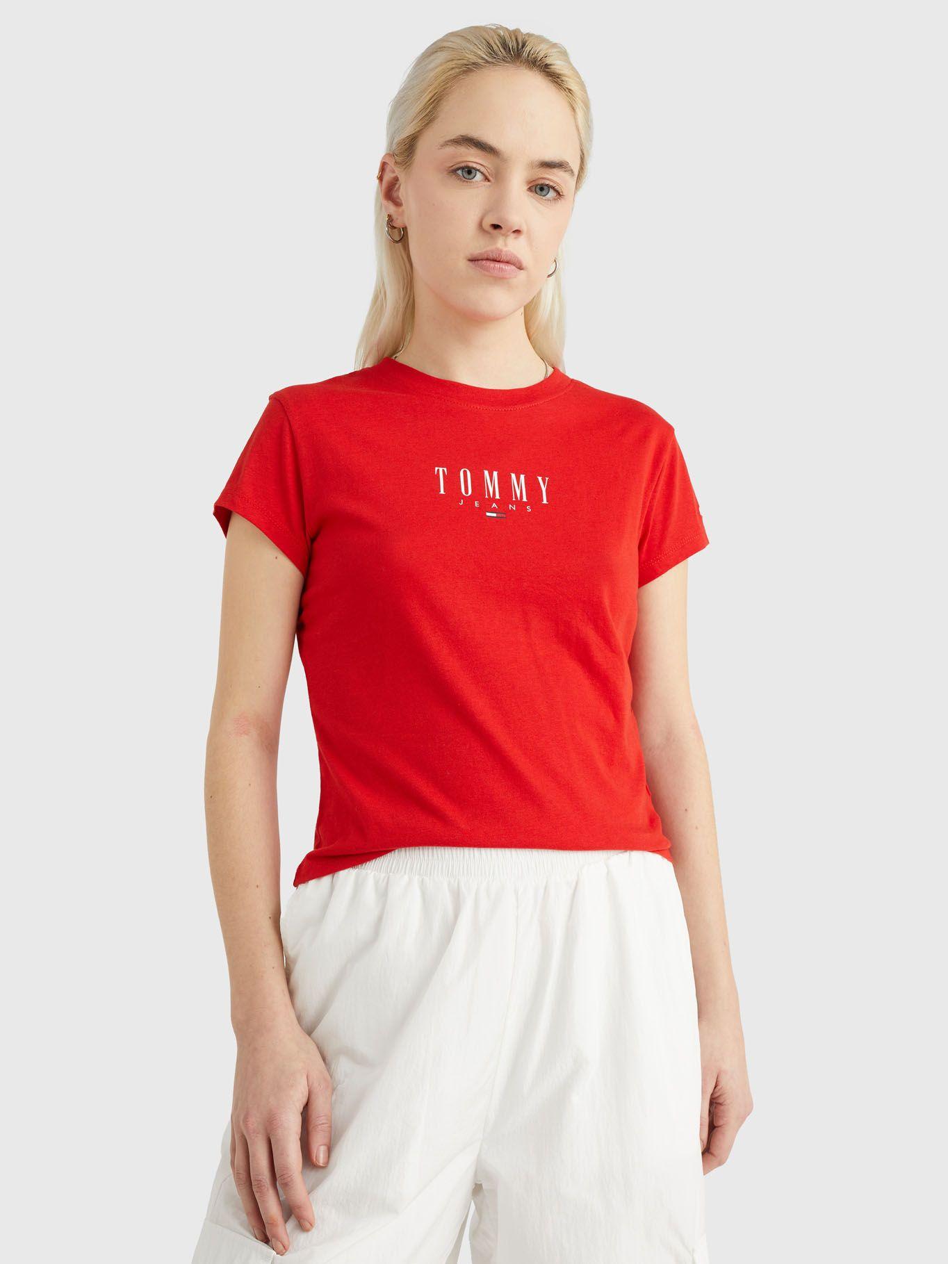 Polera Essential Logo Rojo Tommy Jeans-0