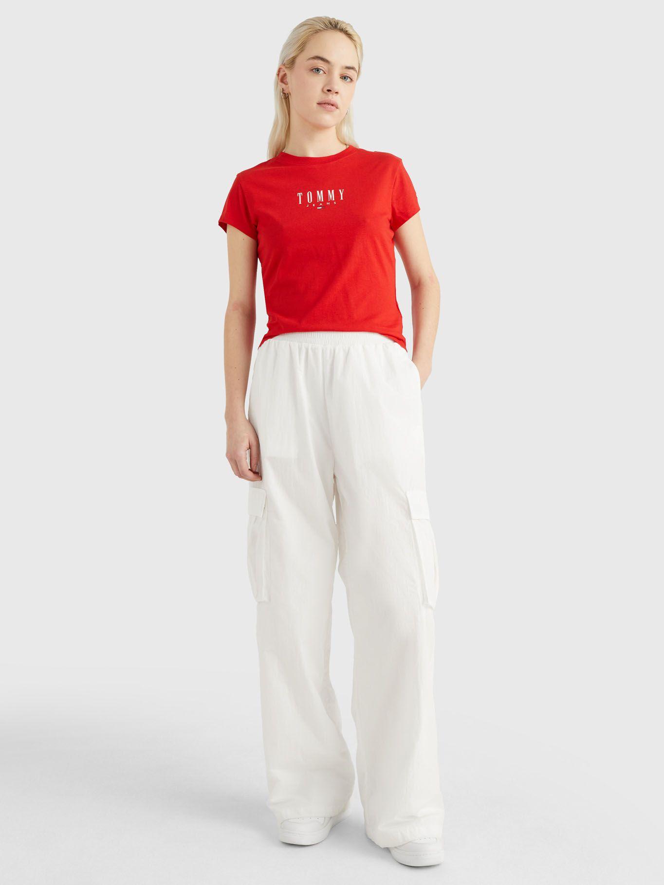 Polera Essential Logo Rojo Tommy Jeans-1