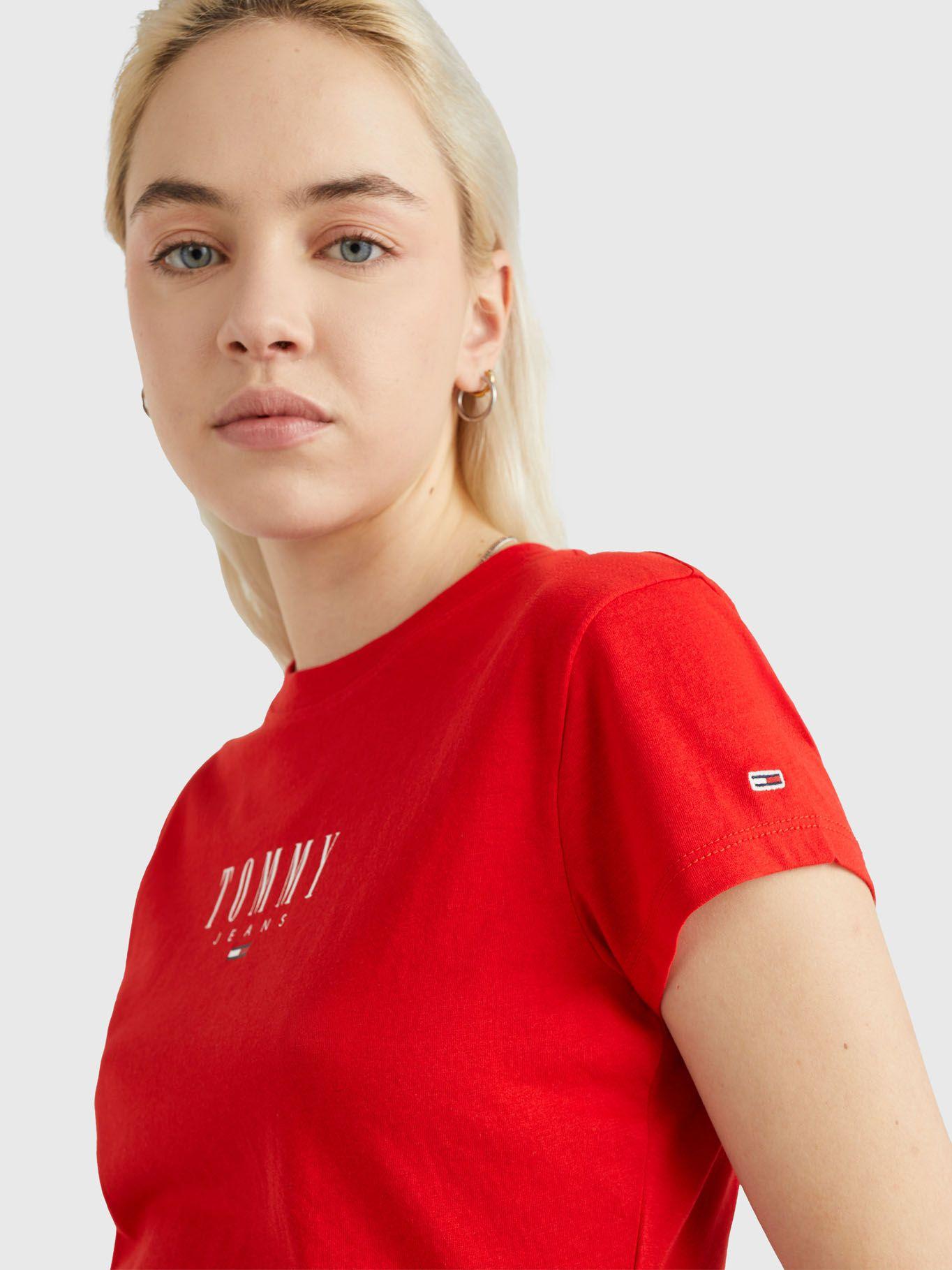 Polera Essential Logo Rojo Tommy Jeans-3