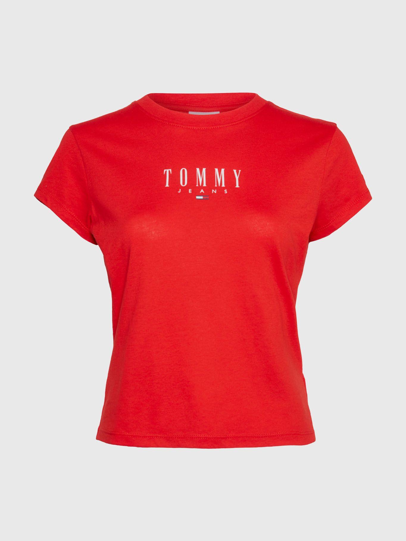 Polera Essential Logo Rojo Tommy Jeans-4
