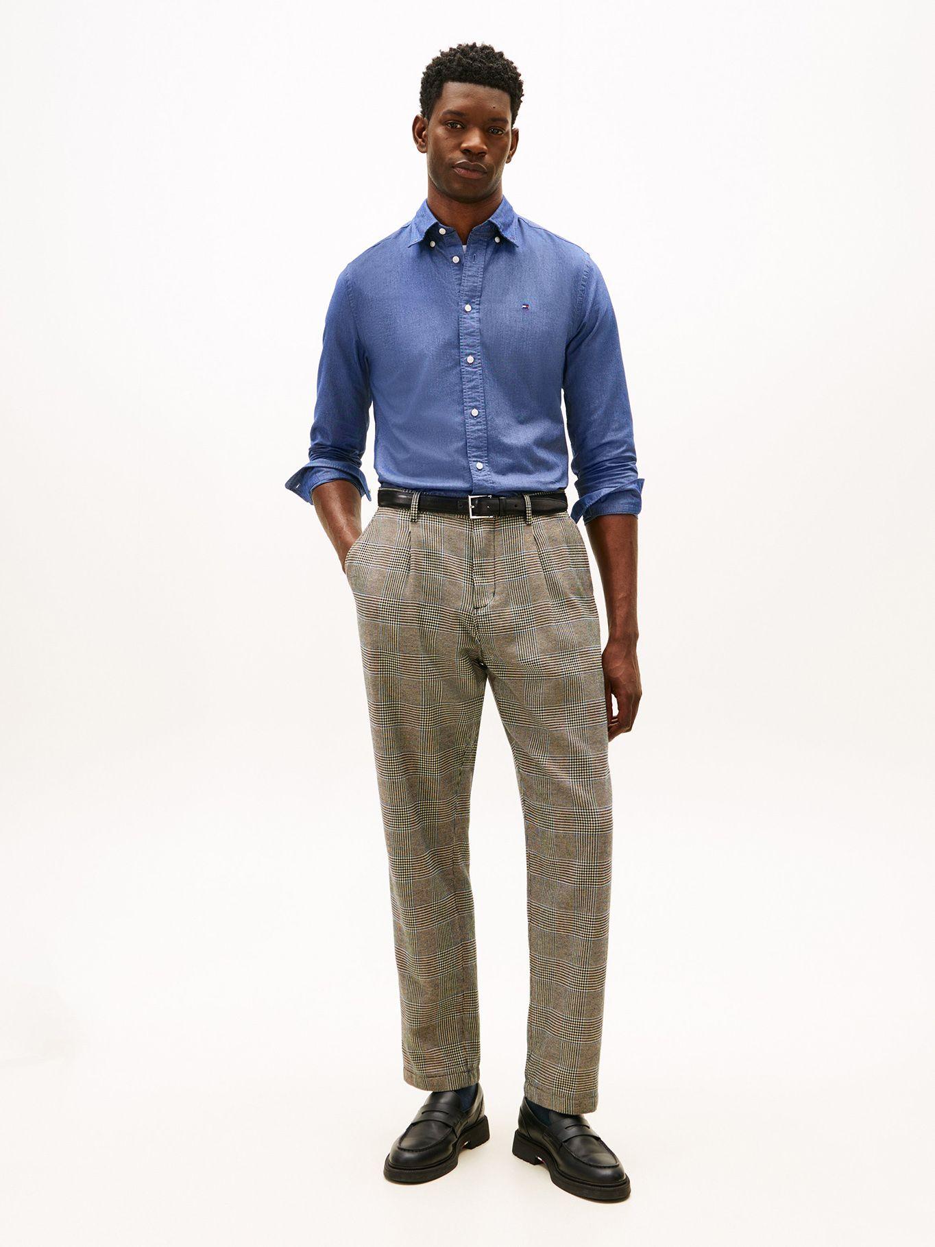 Camisa Oxford Regular Fit DW5 Azul Tommy Hilfiger-1