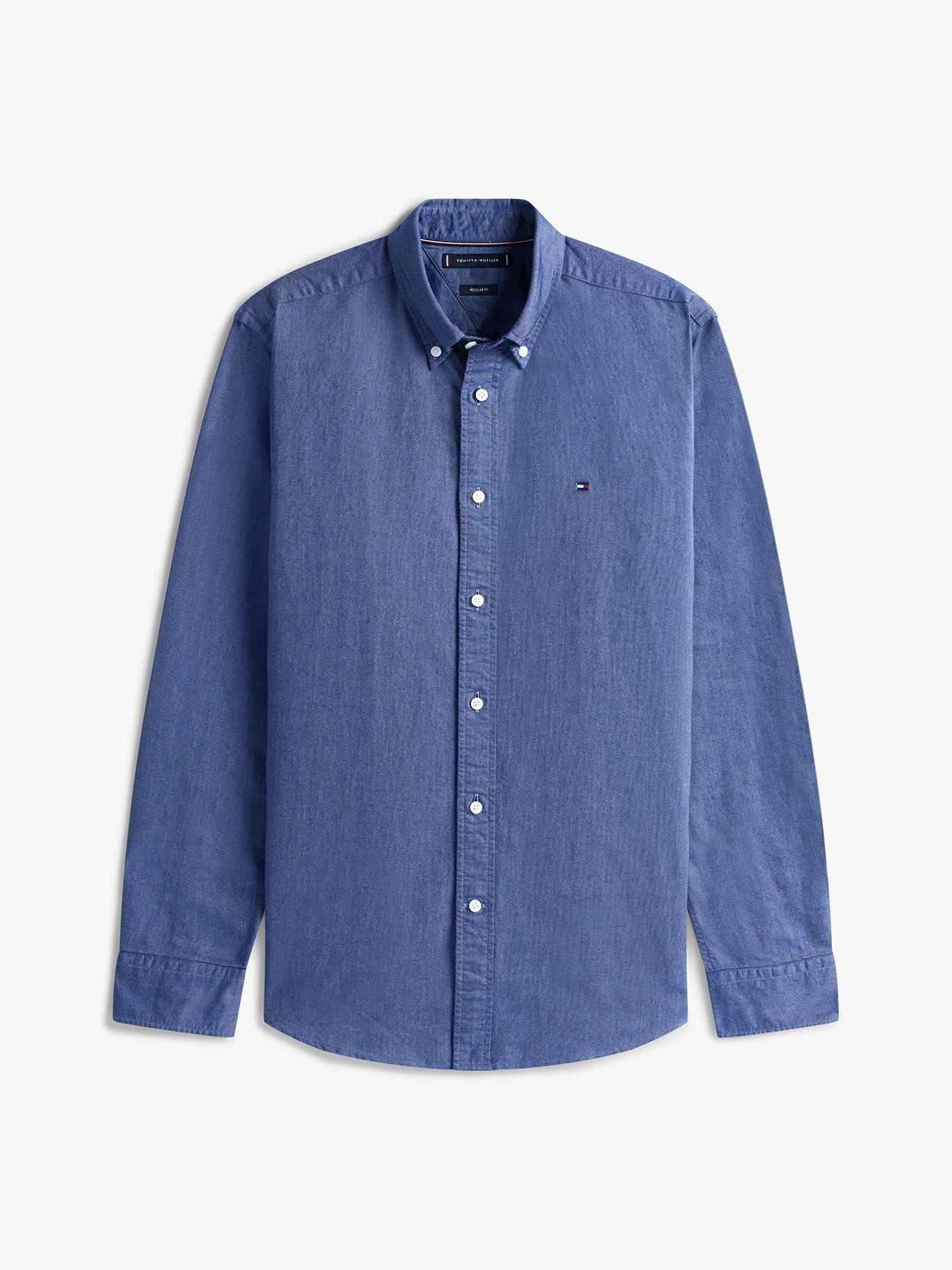 Camisa Oxford Regular Fit DW5 Azul Tommy Hilfiger-4