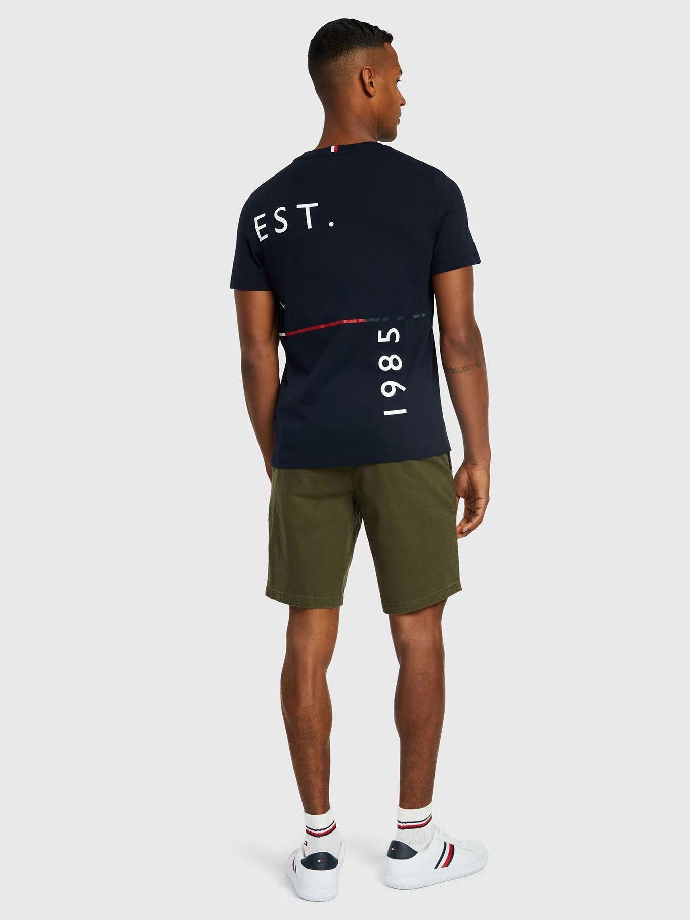 Polera Graphic Off Logo Azul Tommy Hilfiger-2