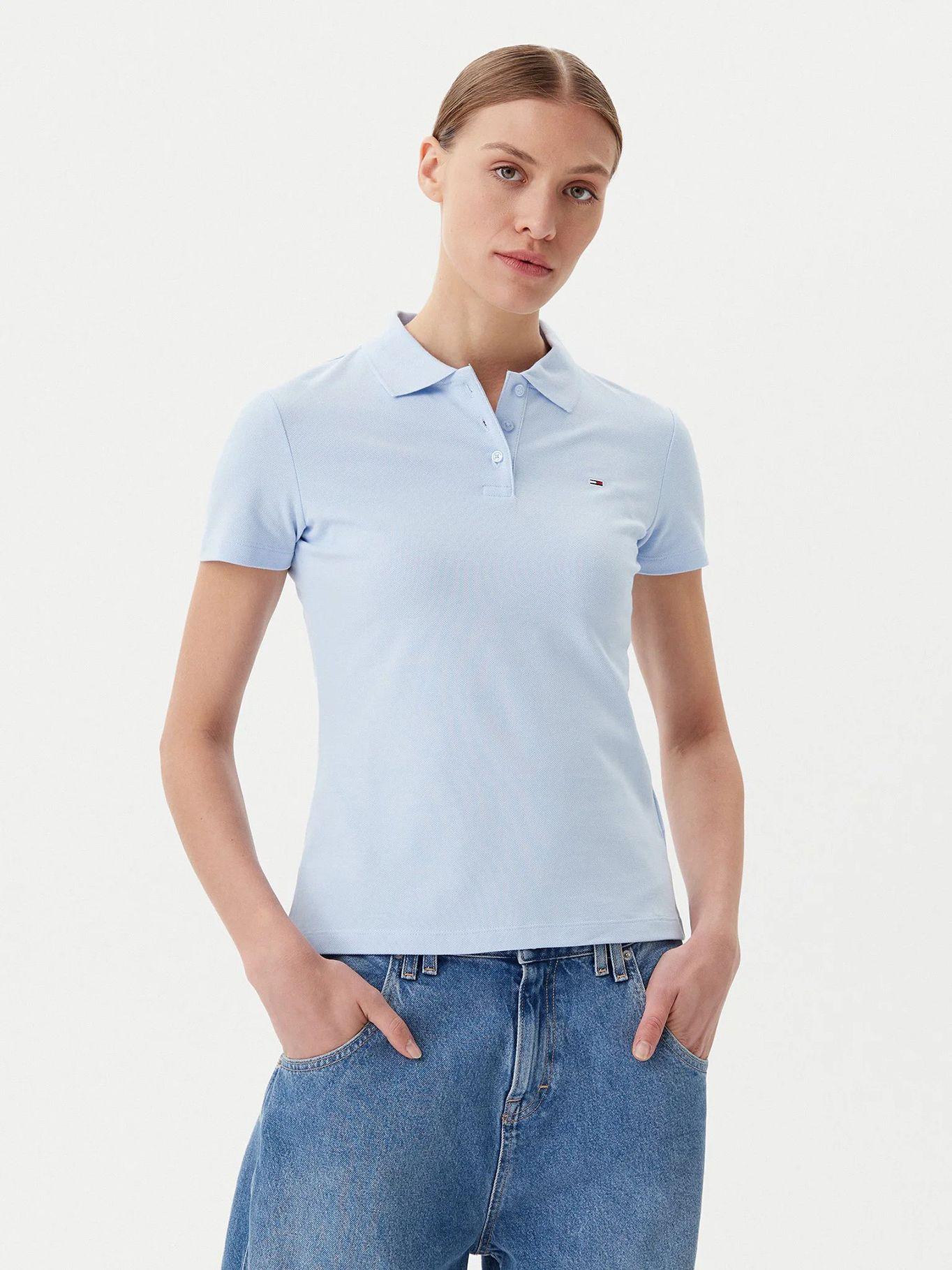 Polo Essential Slim Fit Celeste Tommy Jeans-0