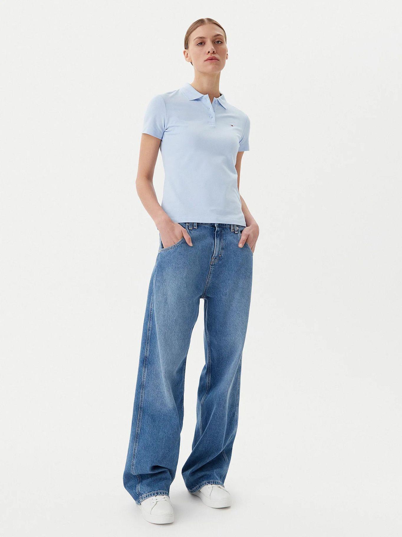 Polo Essential Slim Fit Celeste Tommy Jeans-1