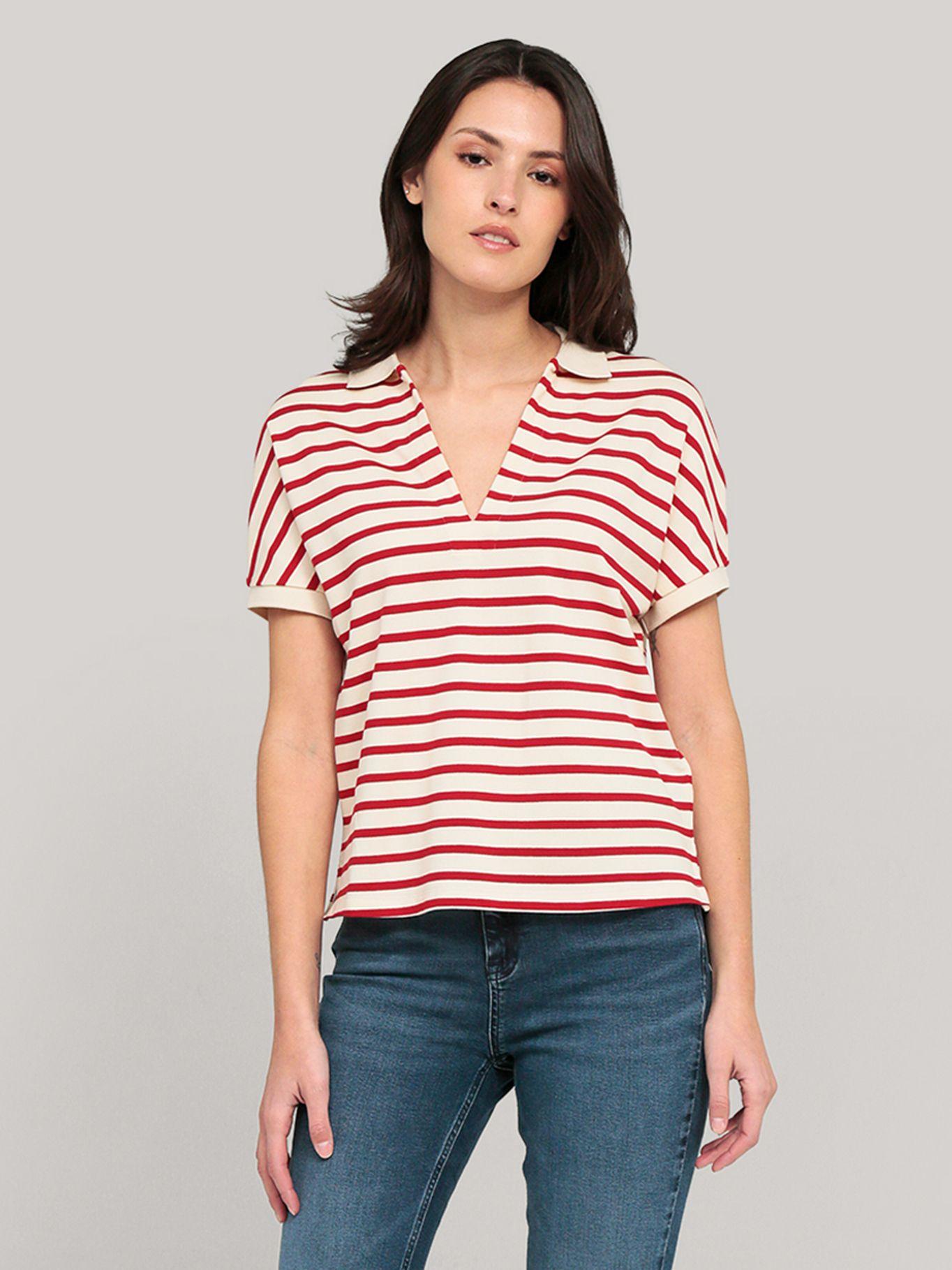 Polo Relaxed Solid De Logo Rojo Tommy Hilfiger-0