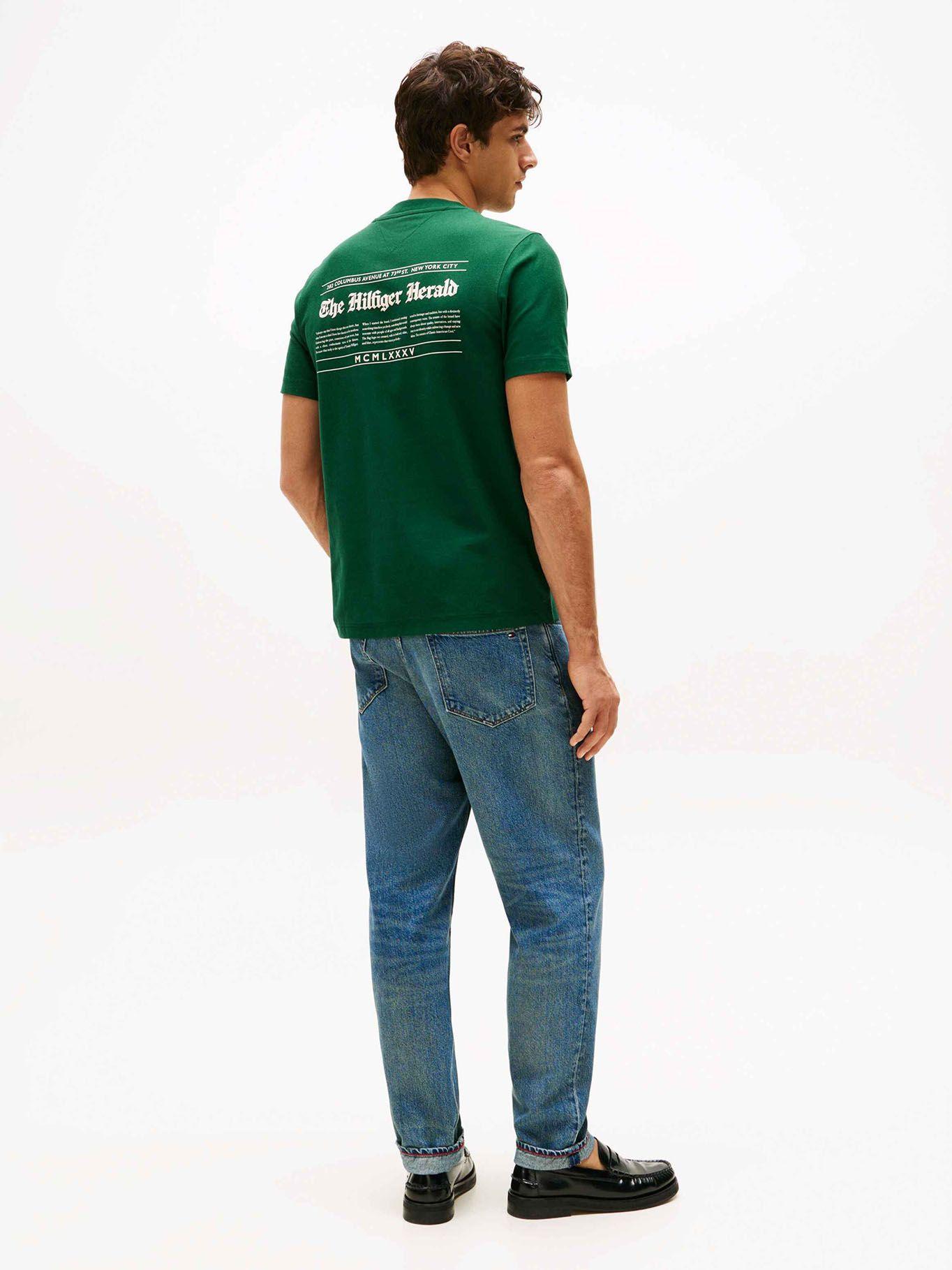 Polera Herald Graphic Logo Verde Tommy Hilfiger-2