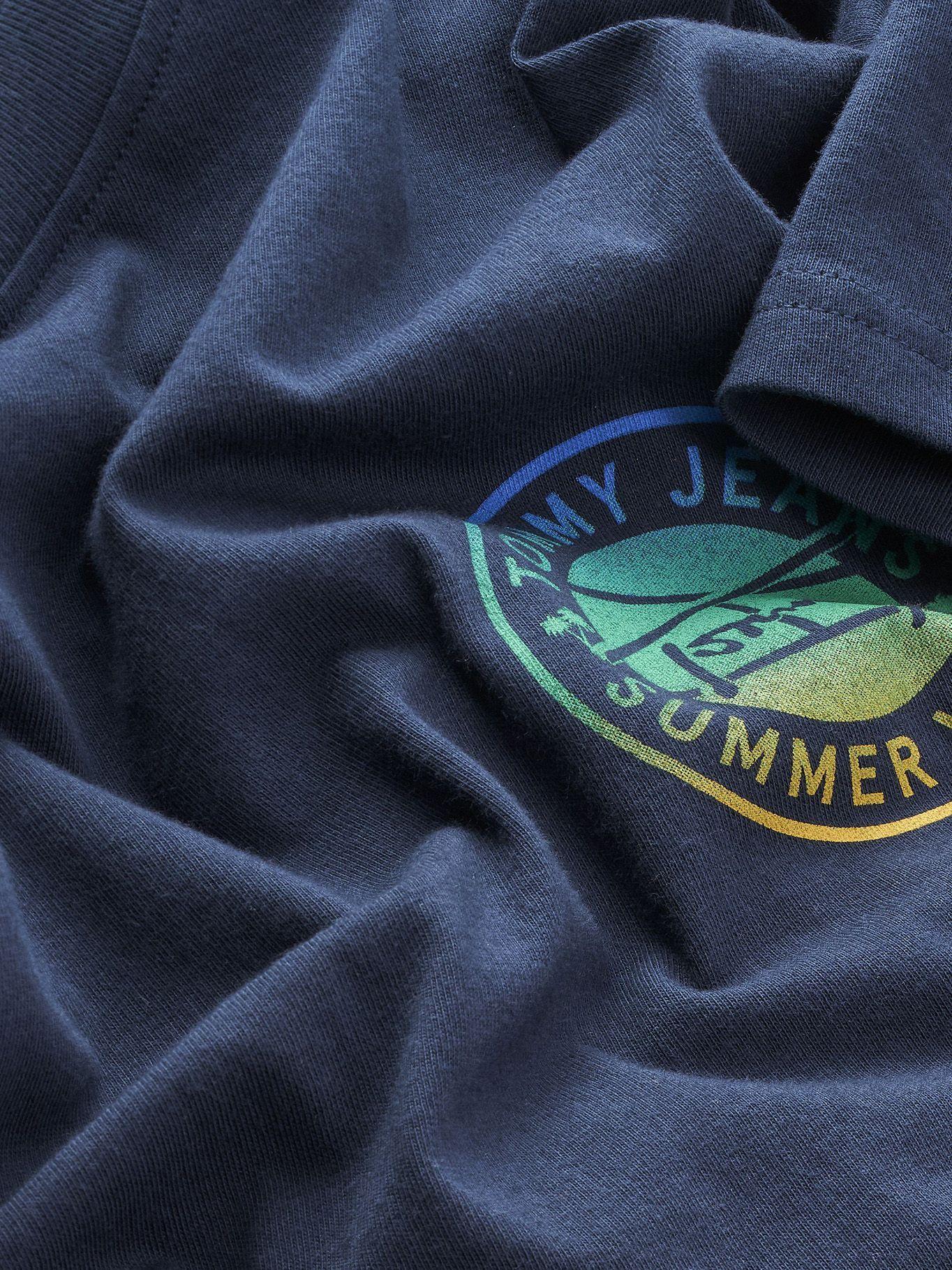 Polera Circular Graphic Azul Tommy Jeans E2-2