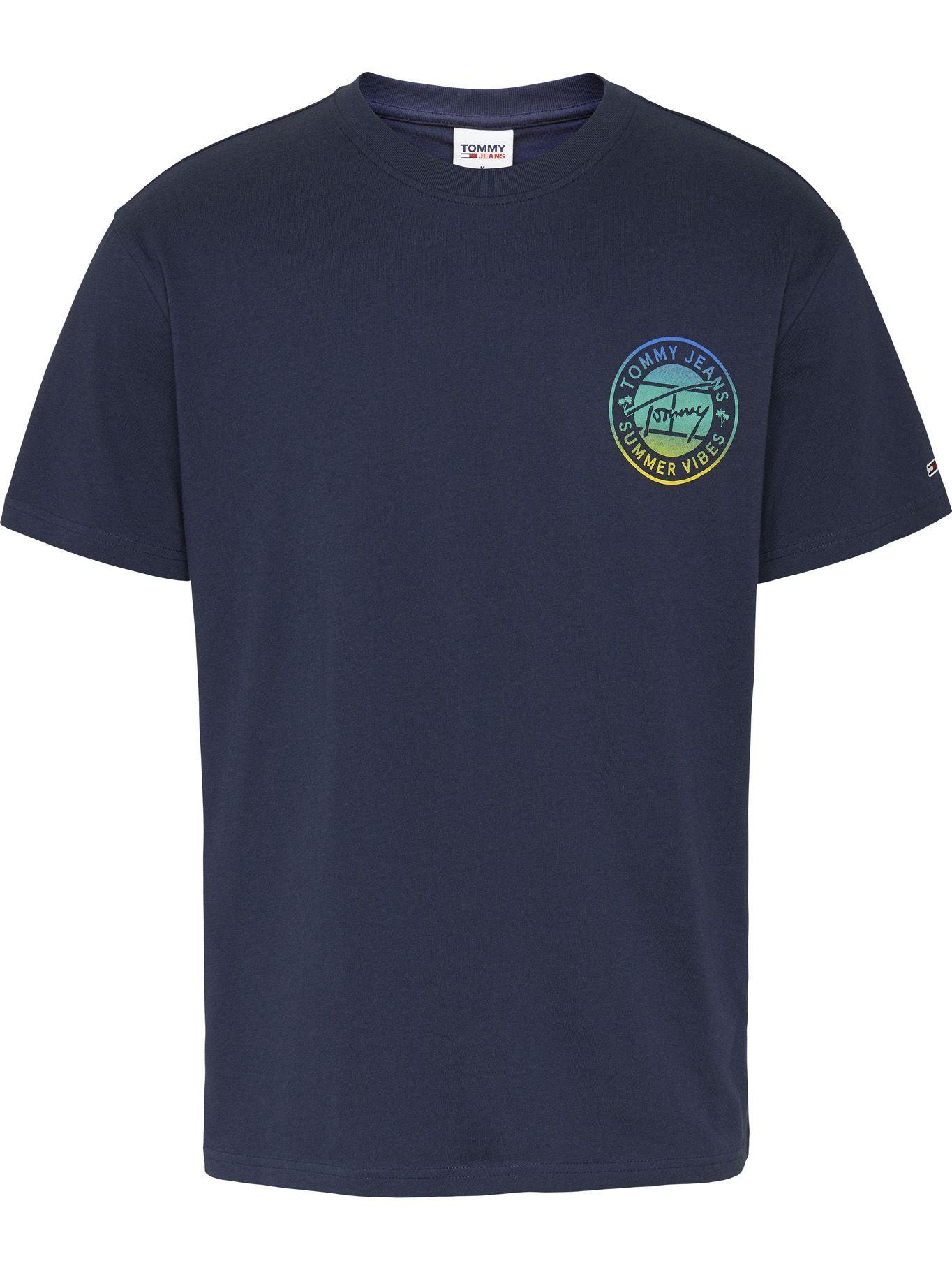 Polera Circular Graphic Azul Tommy Jeans E2-0
