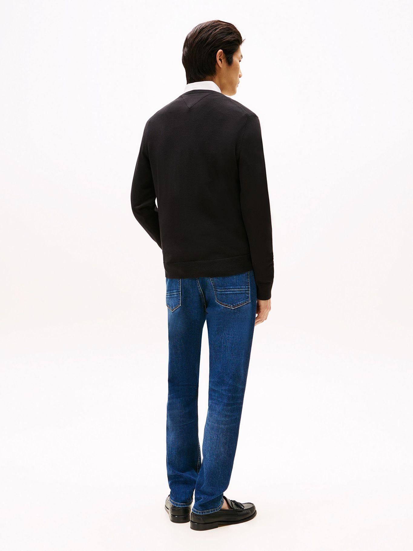Sweater Básico Signature C-Neck Negro Tommy Hilfiger-2