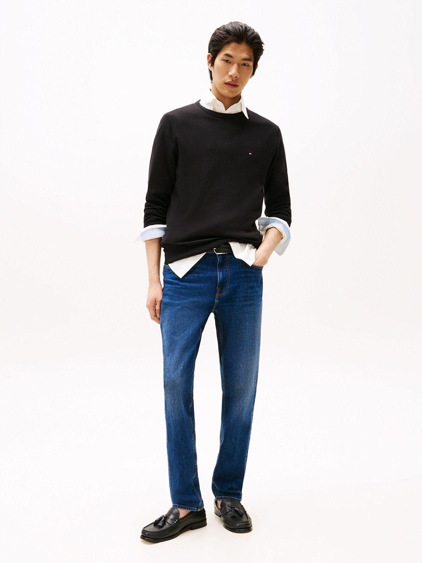 Sweater Básico Signature C-Neck Negro Tommy Hilfiger-1