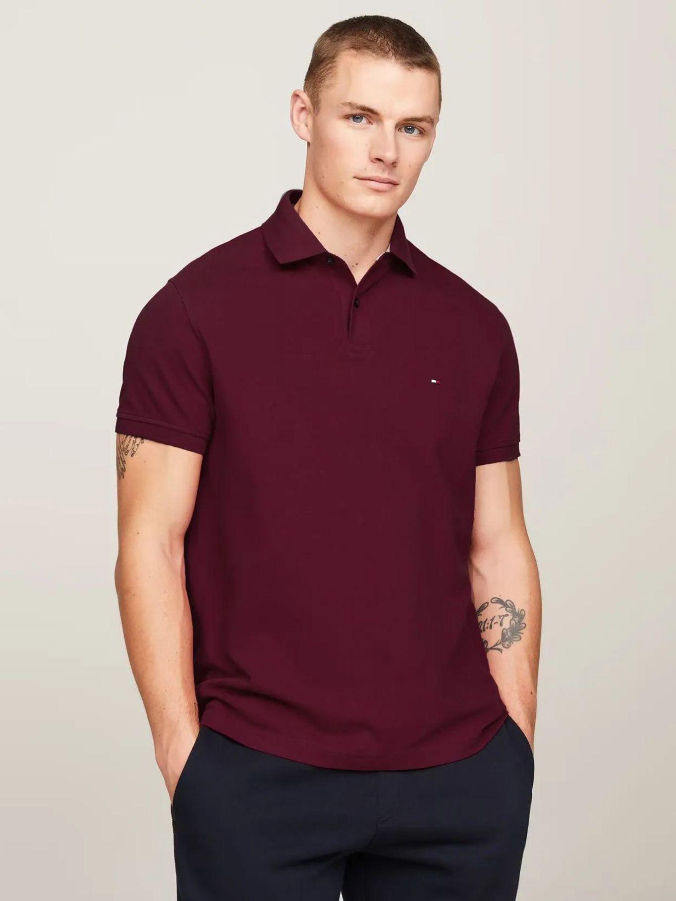 Polo Essential Regular Fit Burdeo Tommy Hilfiger-0