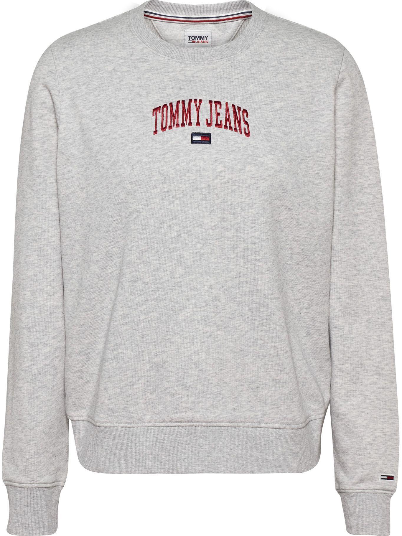 Polerón Heritage Con Logo Gris Tommy Jeans-0