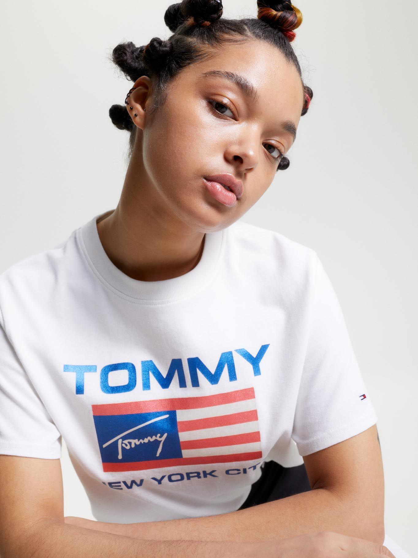 Polera Modern Flag  Blanco Tommy Jeans-3