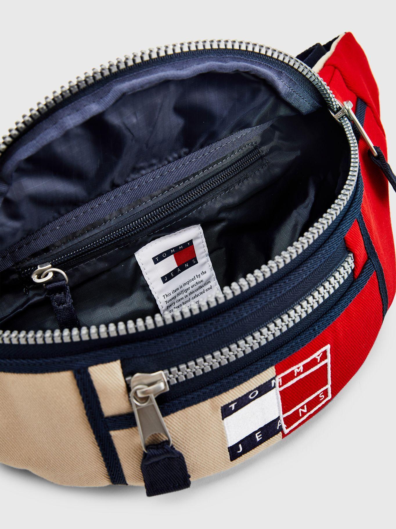 Riñonera Color Block Con Logo Crema Tommy Hilfiger-3