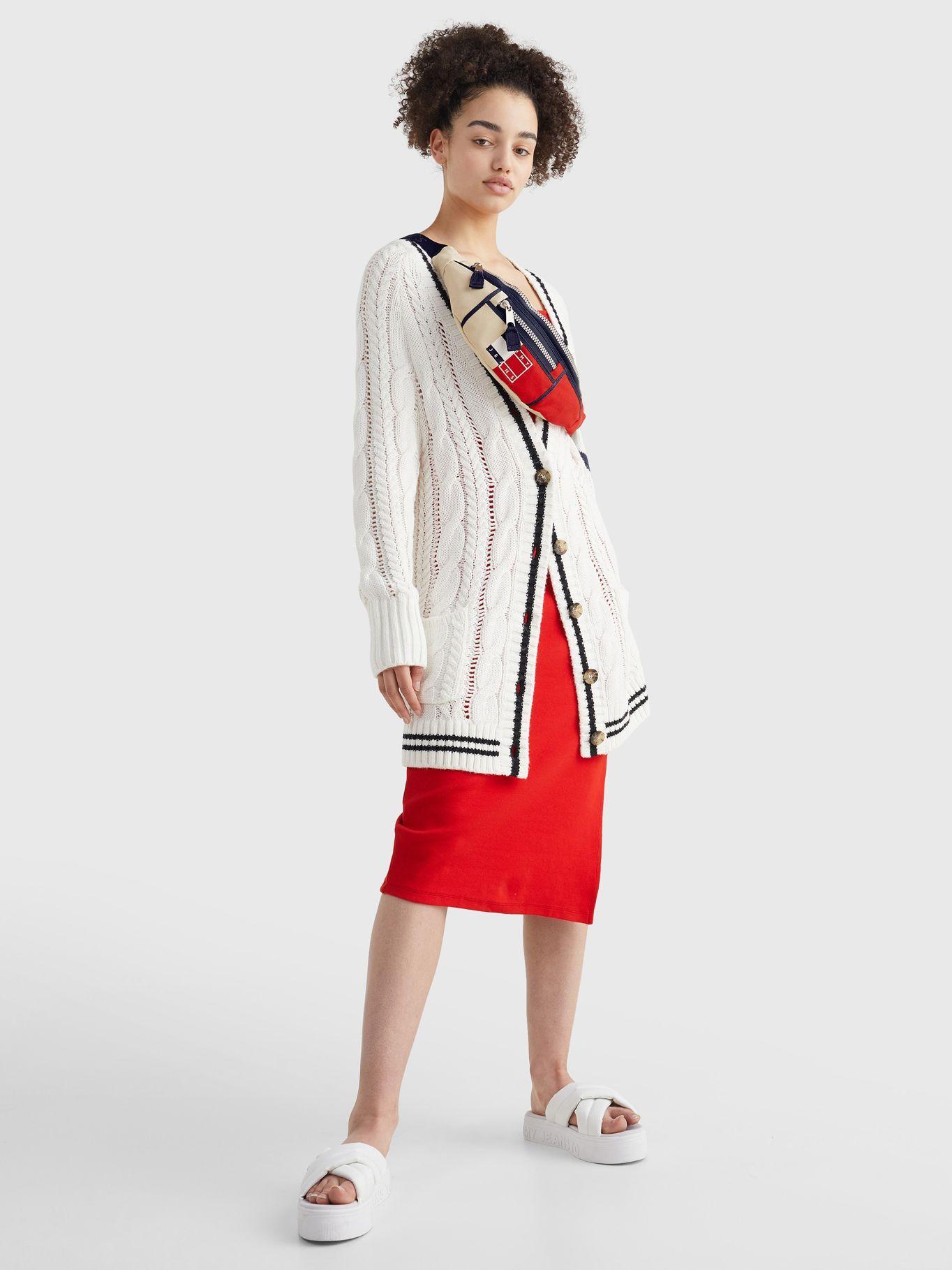 Riñonera Color Block Con Logo Crema Tommy Hilfiger-4
