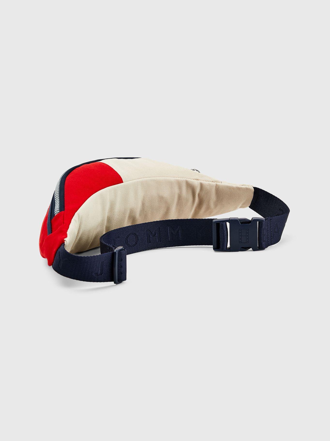 Riñonera Color Block Con Logo Crema Tommy Hilfiger-1