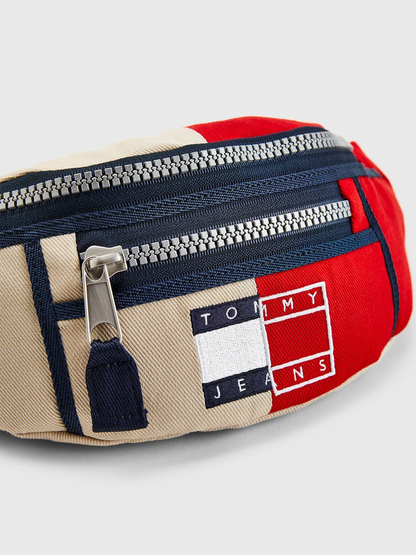 Riñonera Color Block Con Logo Crema Tommy Hilfiger-2