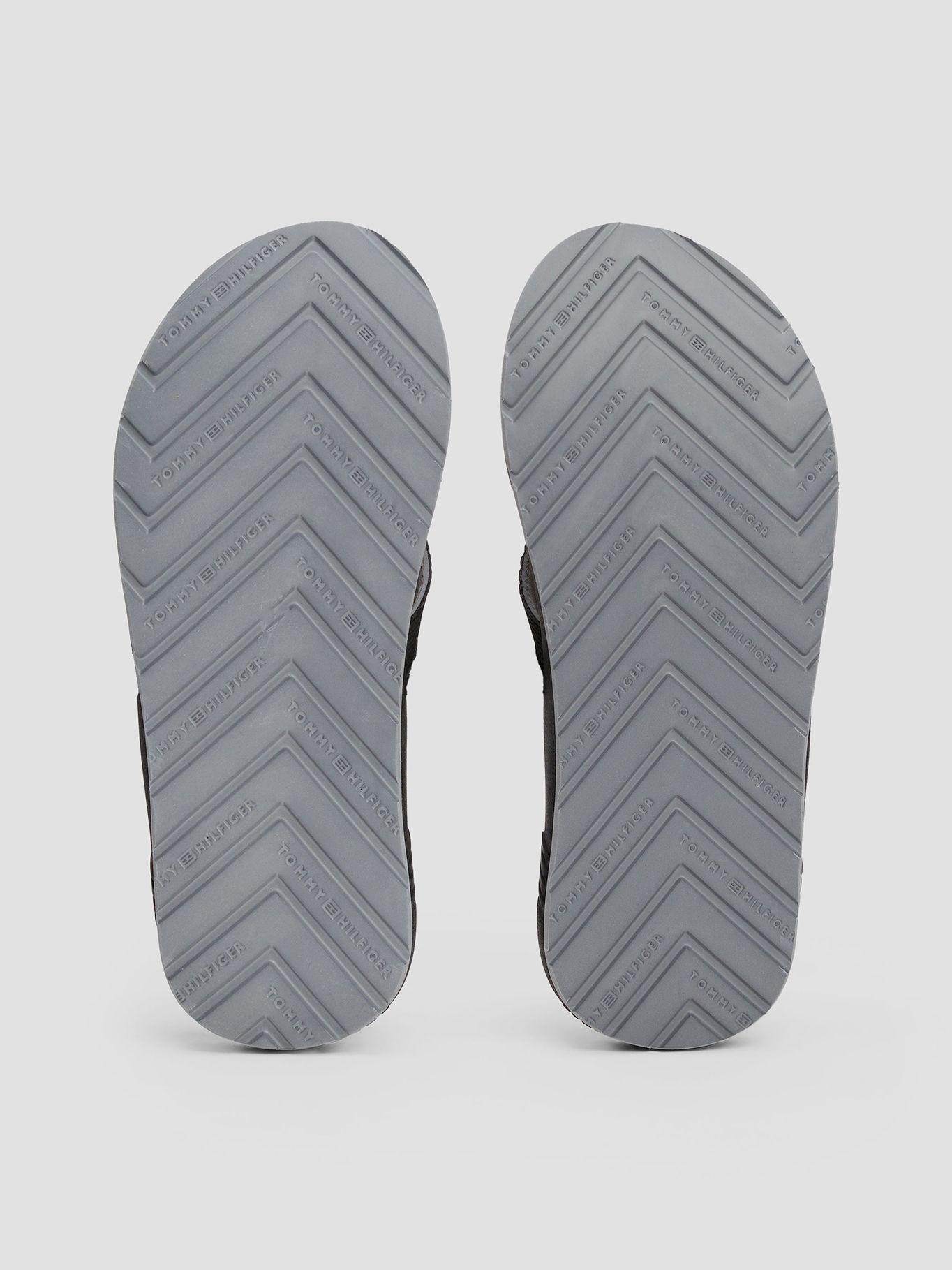 Sandalias En Tiras Texturizadas Negro Tommy Hilfiger-3