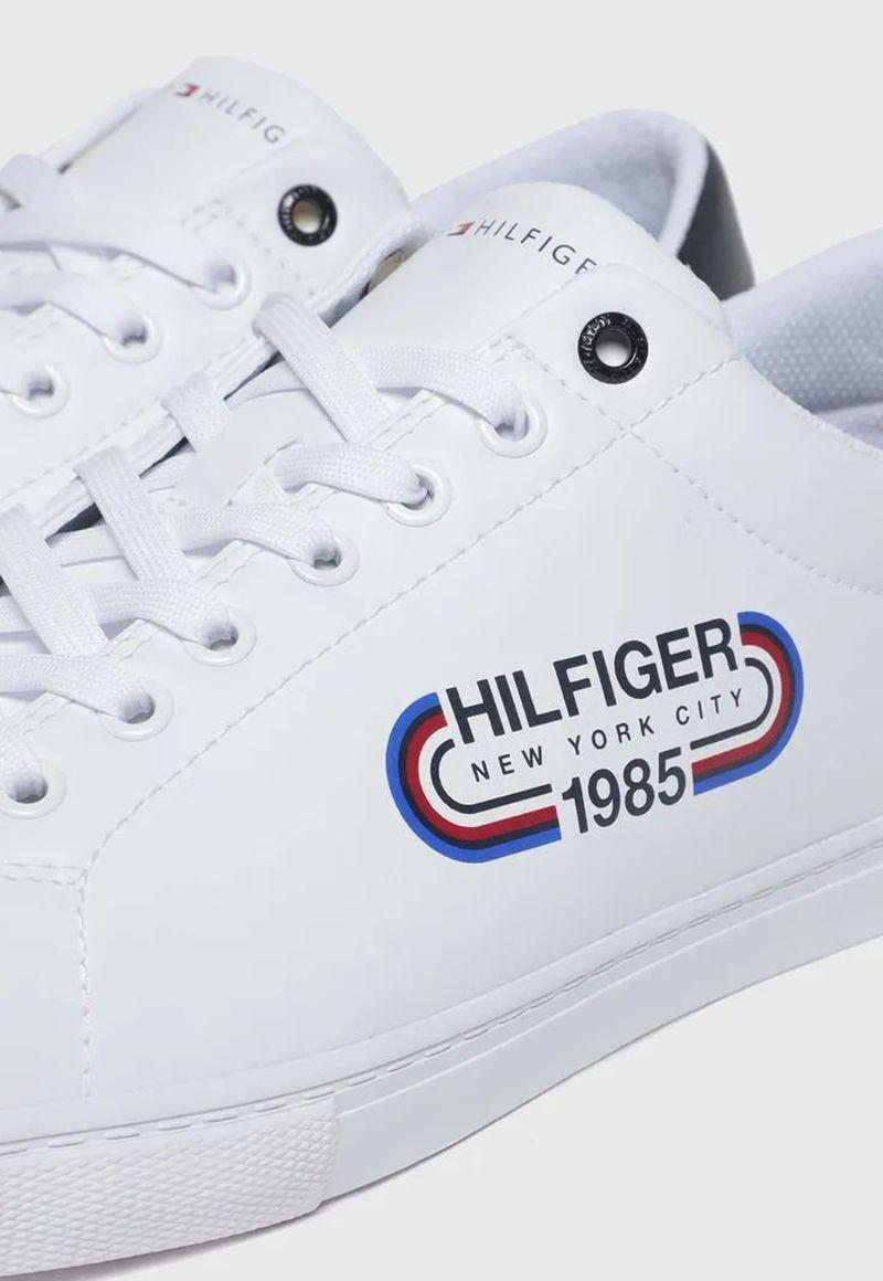 Zapatilla Solid Con Logo Retro Blanco Tommy Hilfiger-2
