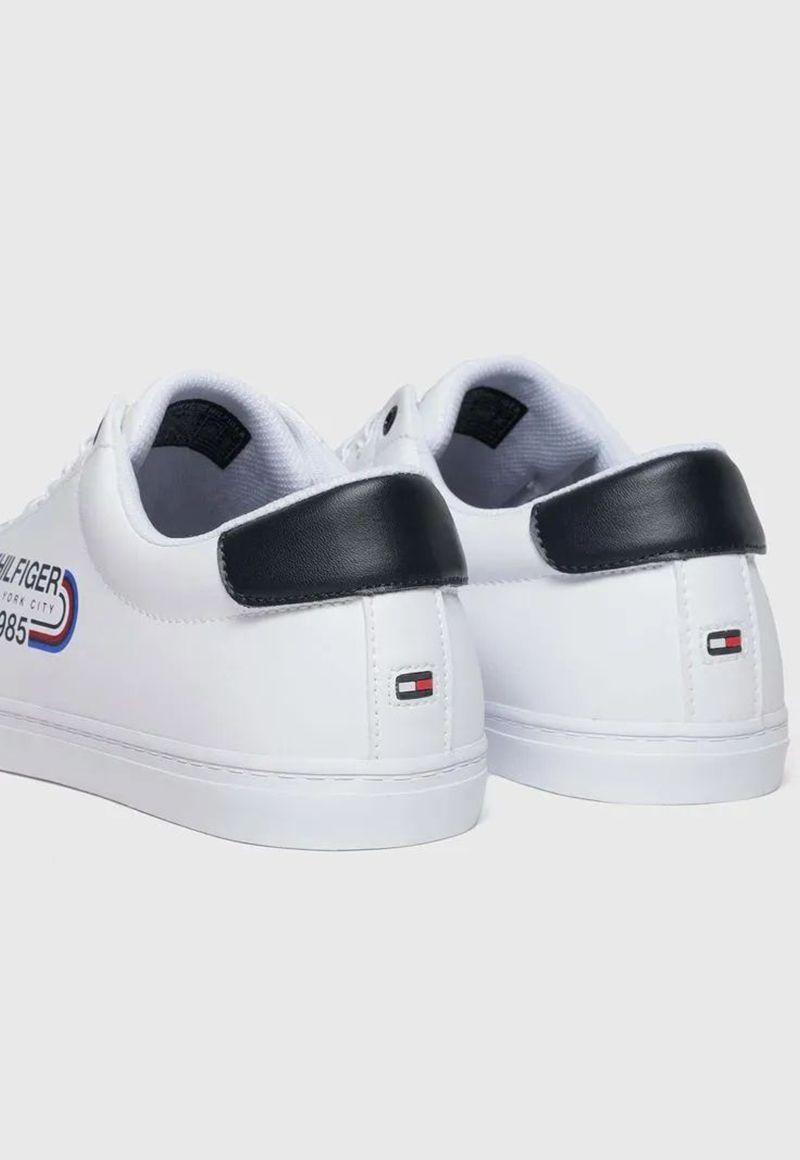 Zapatilla Solid Con Logo Retro Blanco Tommy Hilfiger-3
