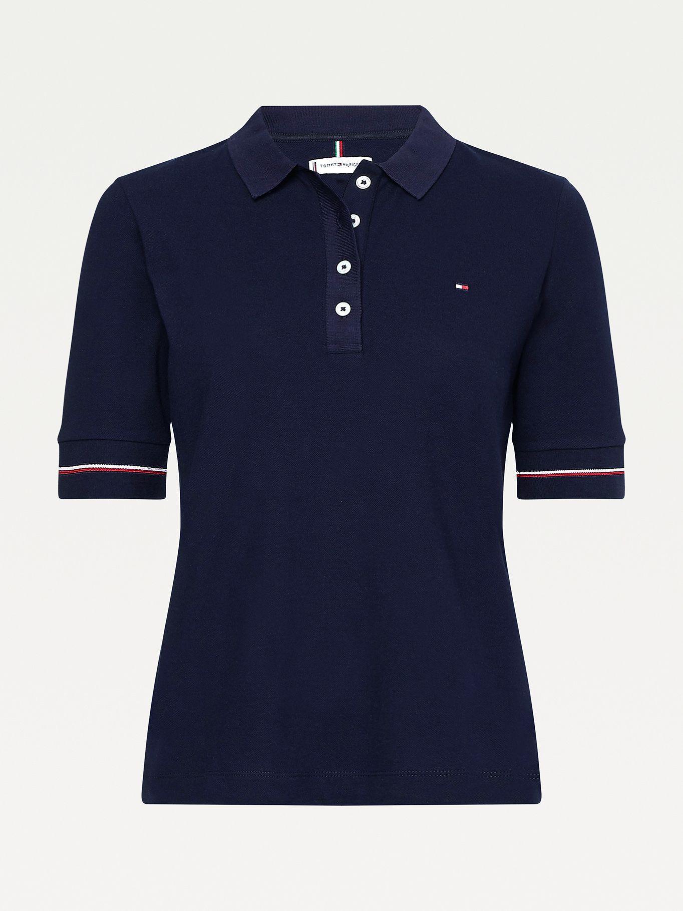 Polo Regular Global Stripe Azul Tommy Hilfiger-3