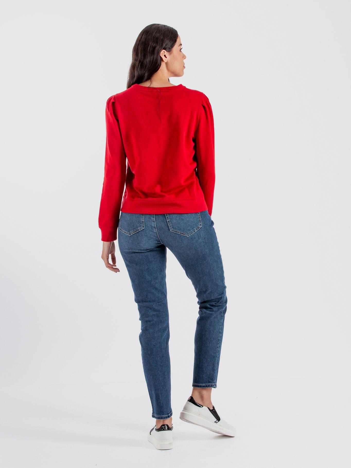 Poleron Solid Con Logo Stripe Rojo Tommy Hilfiger-2