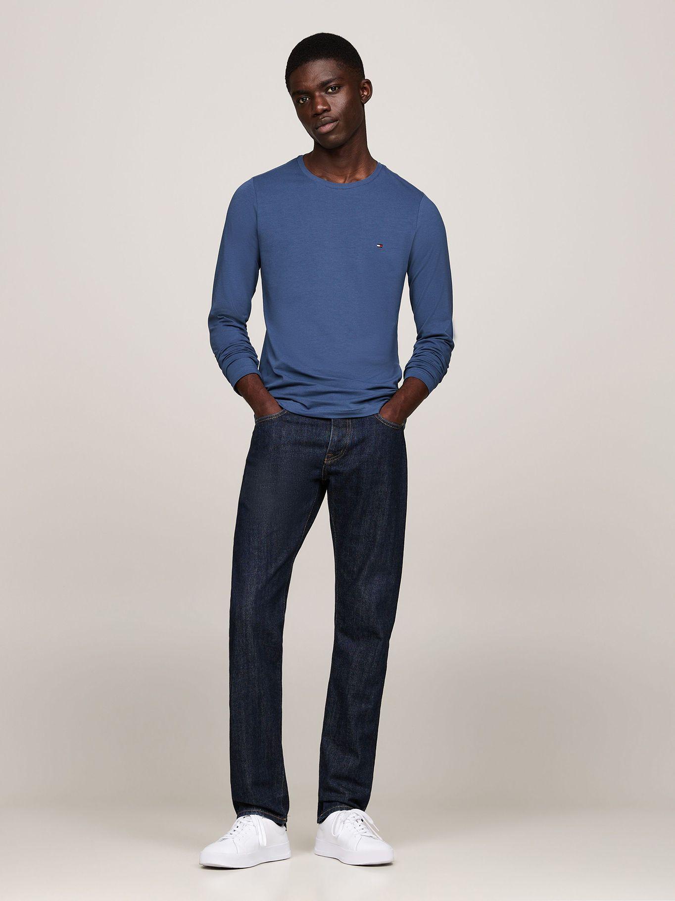 Polera Slim Fit Organic Cotton Azul Tommy Hilfiger-1