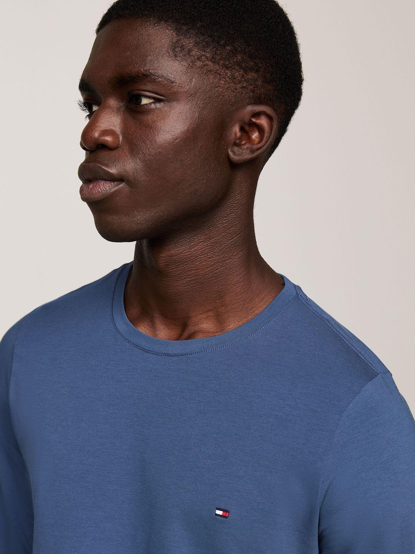 Polera Slim Fit Organic Cotton Azul Tommy Hilfiger-3