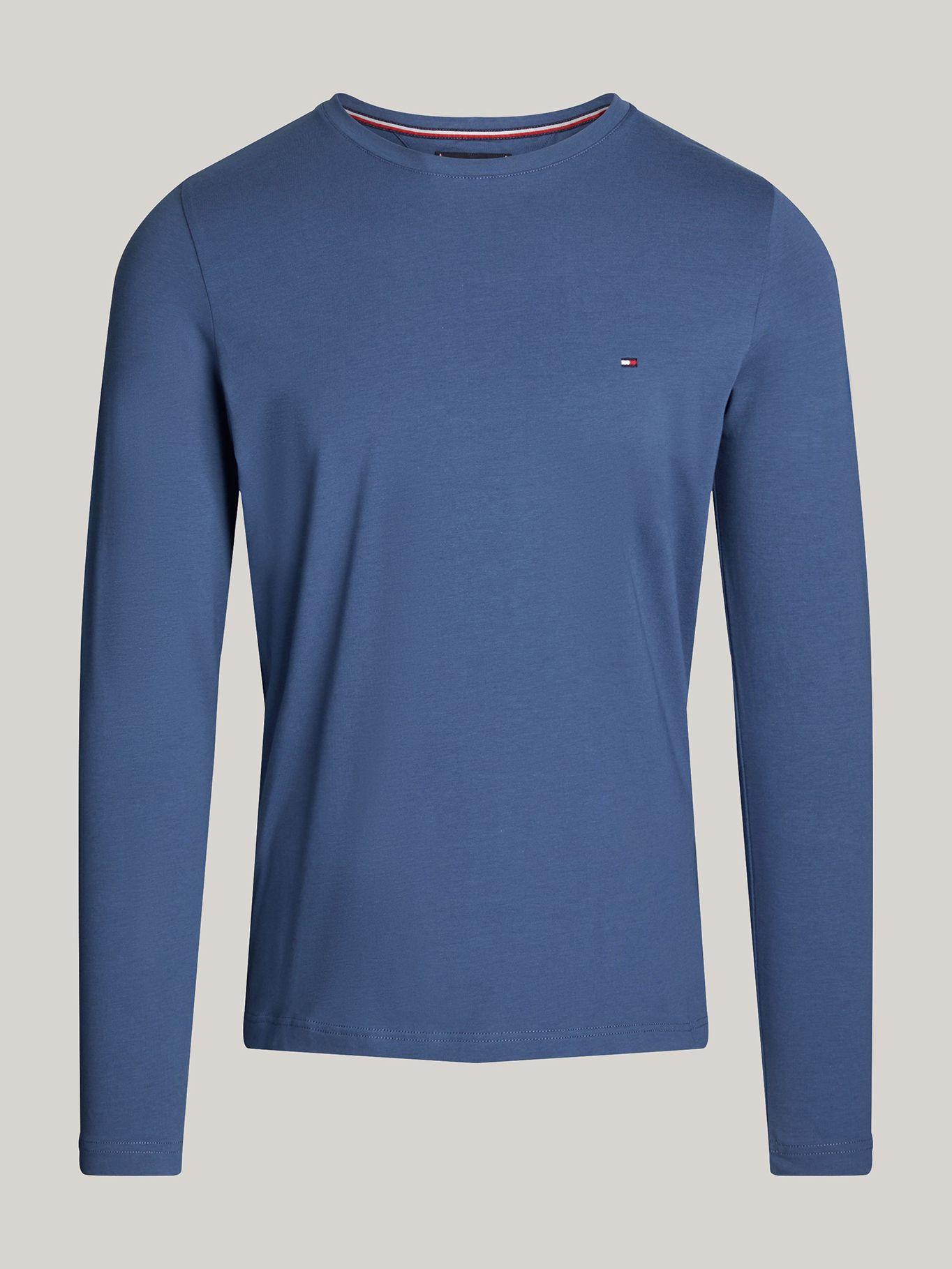 Polera Slim Fit Organic Cotton Azul Tommy Hilfiger-4