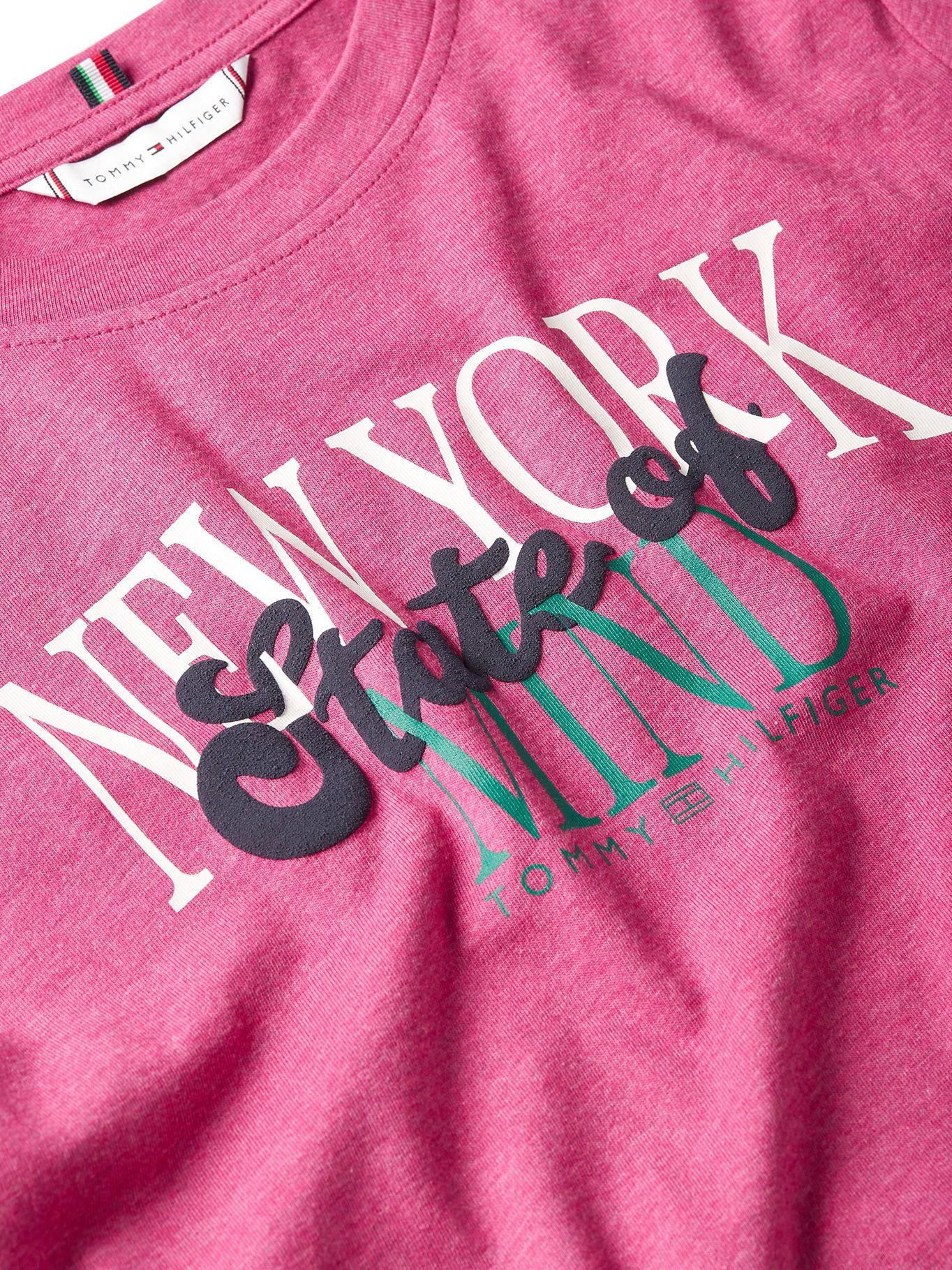 Polera State Of Mind Logo Fucsia Tommy Hilfiger-4