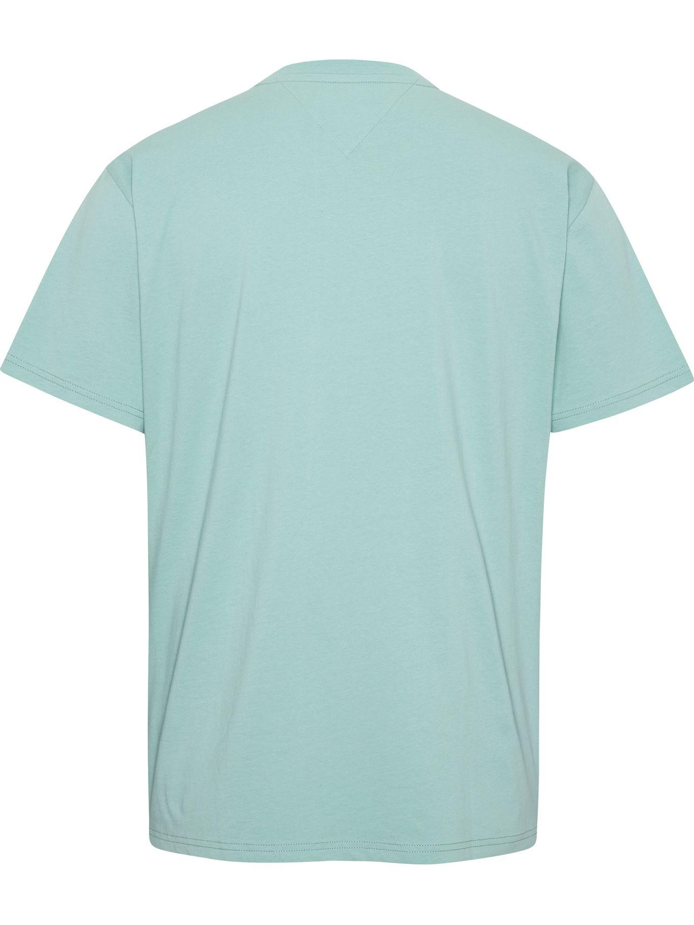 Polera Classic Linear Chest Logo Verde Tommy Jeans-3