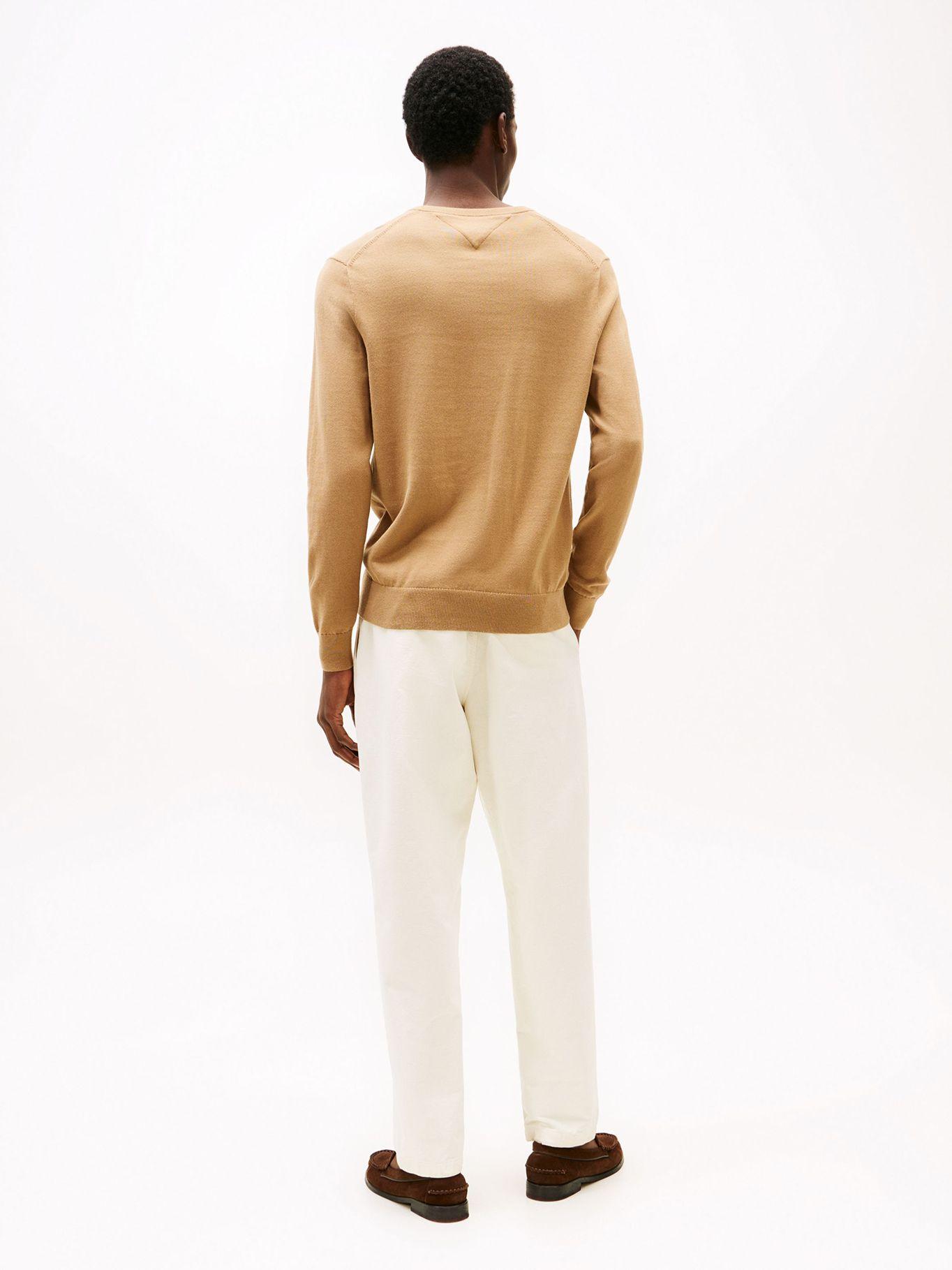 Sweater Básico Signature V-RBC Café Tommy Hilfiger-2