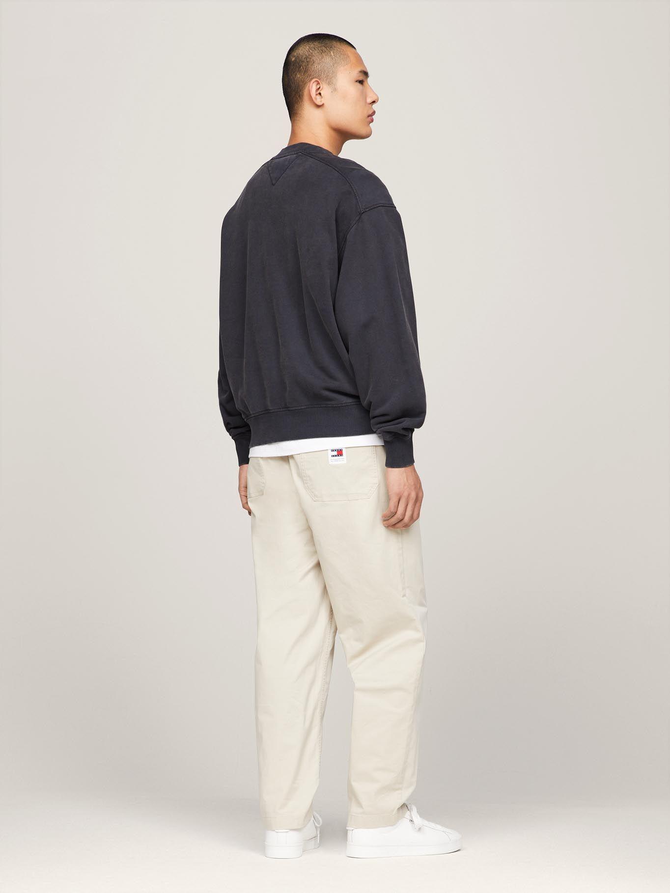 Polerón Relaxed Estilo Varsity Negro Tommy Jeans-2