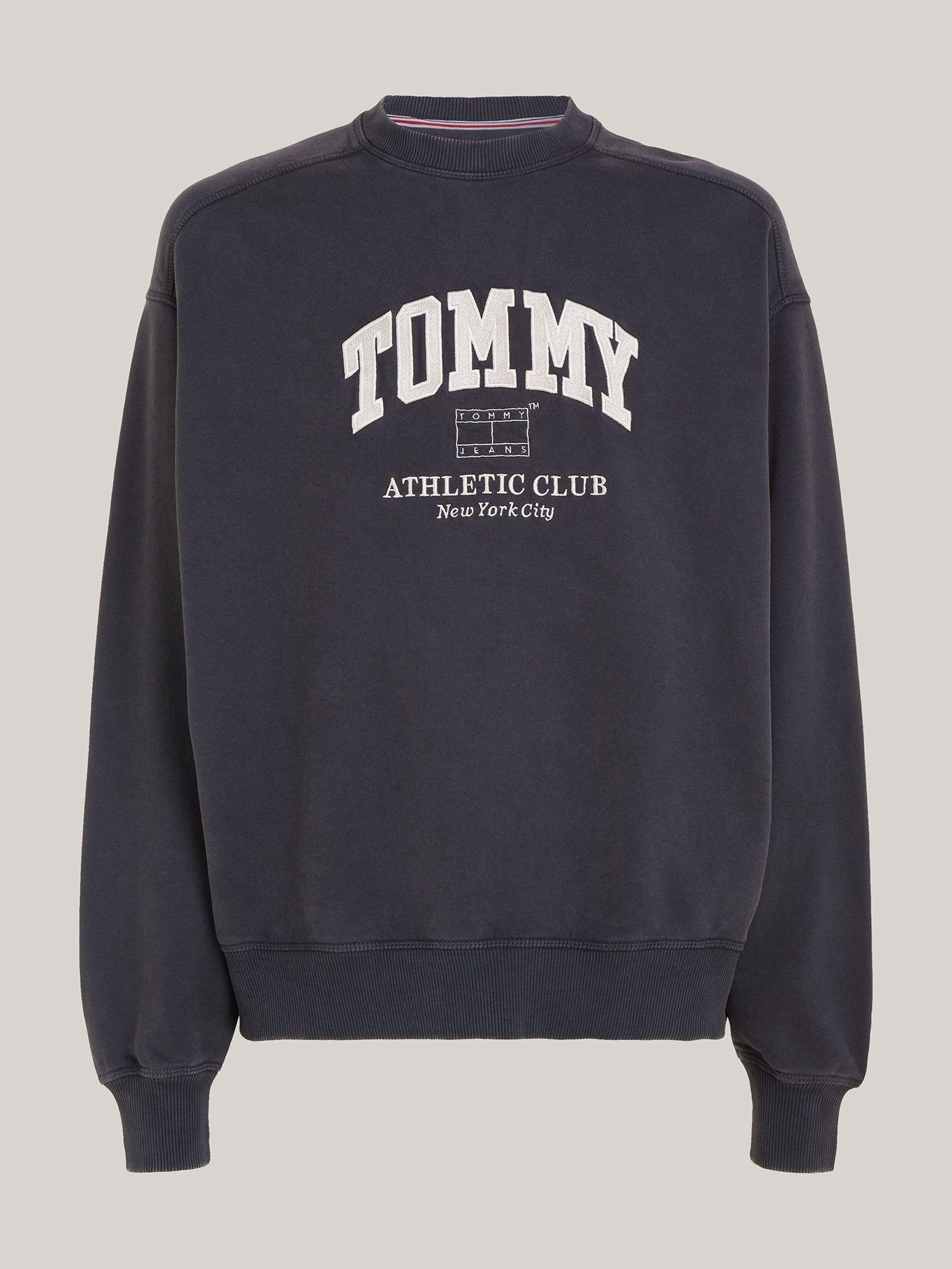 Polerón Relaxed Estilo Varsity Negro Tommy Jeans-4