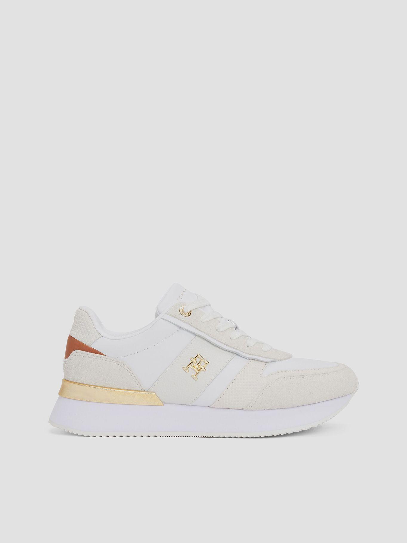 Zapatillas Con Panel Metalizados Blanco Tommy Hilfiger-4