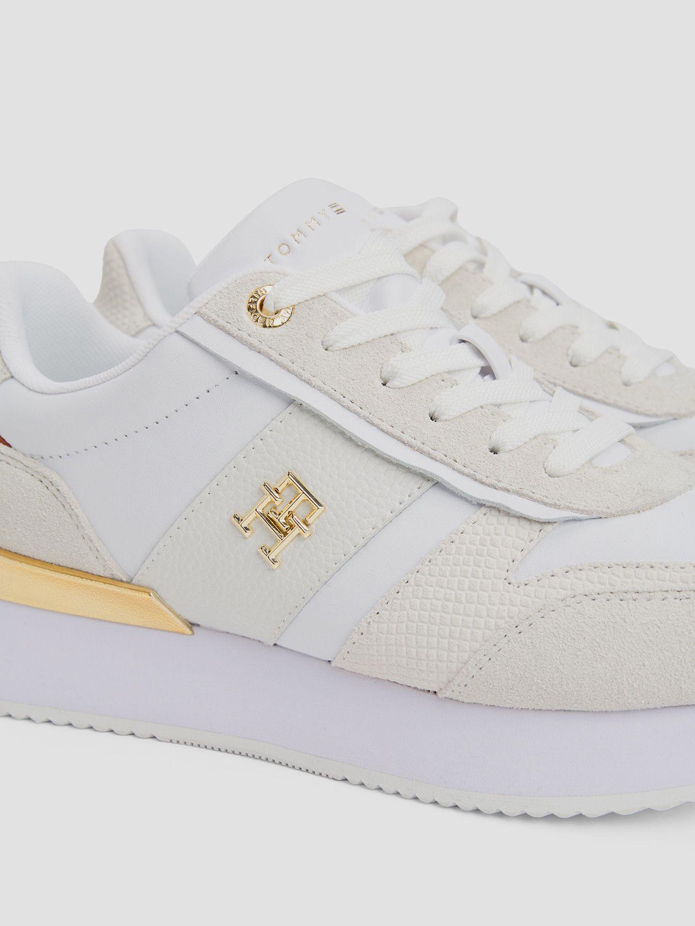 Zapatillas Con Panel Metalizados Blanco Tommy Hilfiger-6