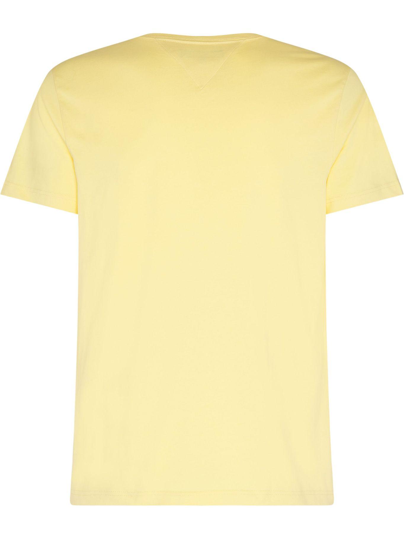 Polera Essential Cotton V-Neck Slim Fit Amarillo Tommy Hilfiger-1
