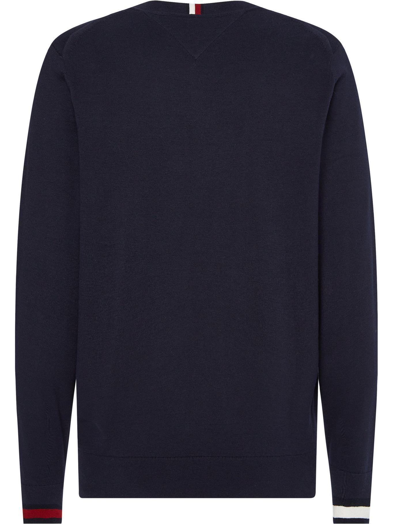 Sweater Heritage Logo Azul Tommy Hilfiger-1