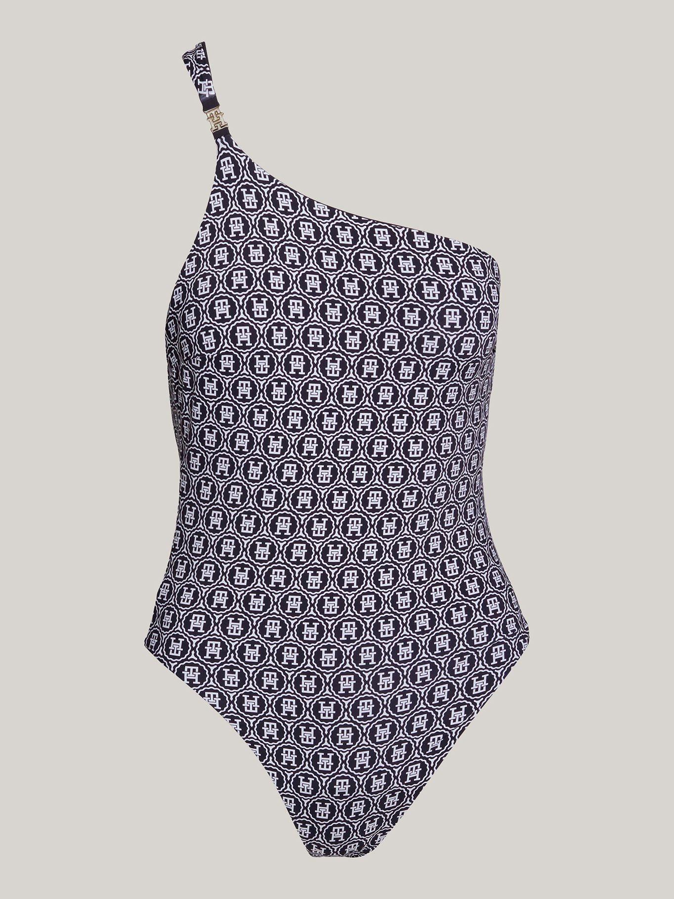 Traje De Baño Reversible Con Logo Azul Tommy Hilfiger-5
